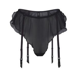SKIMS Romance Chiffon Garter Bikini BRAND NEW WITH TAGS